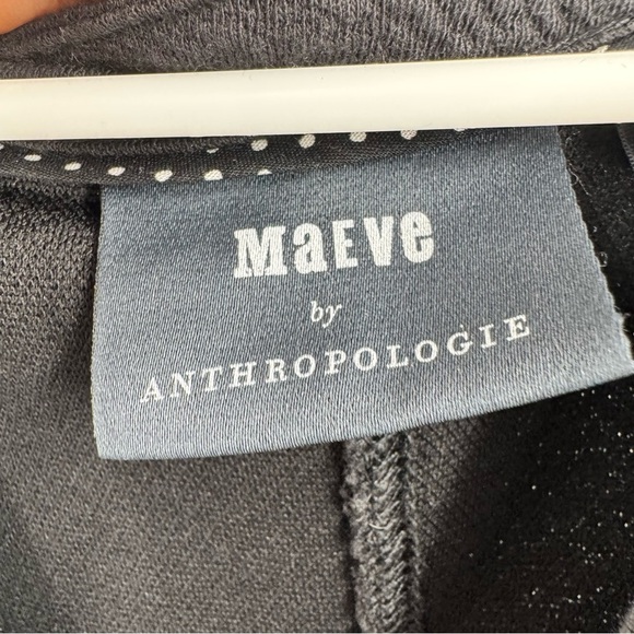 Anthropologie Maeve Black Sleeveless V-Neck Sheath Maxi Dress M - Picture 3 of 8